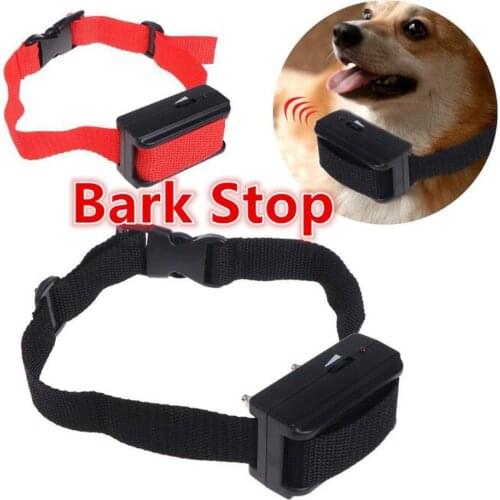 New Ultrasonic Dog Repeller Anti Barking Dog Trainer Training Device Intelligent Induction Shock Vibrator Pet Control Collar