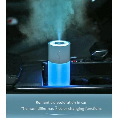 USB Aroma Humidifier ESsential Oil Ultrasonic Cool Water Mist Air Humidificador With 7 Color Change Night Light for Car,Bedroom