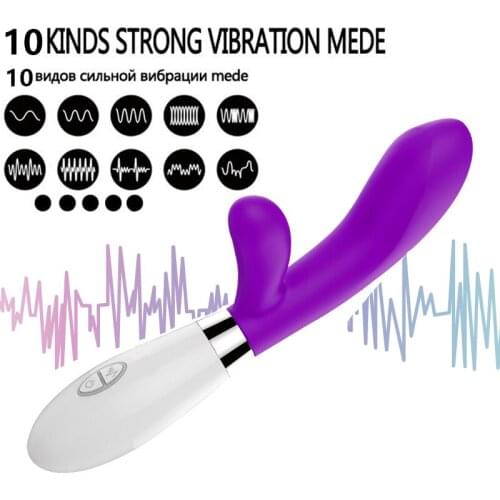 G Spot Dildo Rabbit Vibrator Sex Toys for Women Silicone Dual Vibration Female Vagina Clitoris Massager Masturbator Sex Tools
