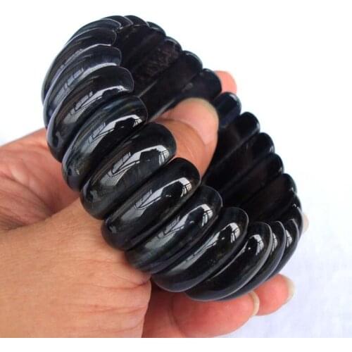 Free Shipping Natural Blue Tiger Eye arc-shaped Beads Bracelet Women Jewelry Accessories Weddings Parties Birthday Gift