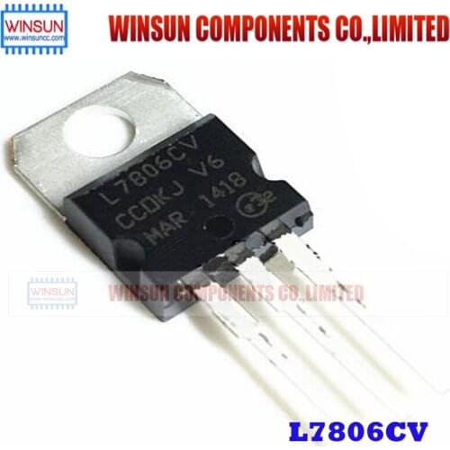 10PCS/LOT L7806CV TO-220 L7806 LM7806 Brand New
