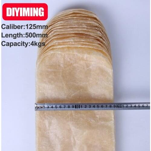 10 Pieces Big Ham Sausage Packing Casing Diameter 125mm Length 500mm Per Piece Ham Sausage Dry Casing Sausage Shell