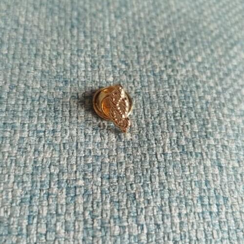 Free Shipping 1pcs 15MM 0.6" Small Cute Masonic Lapel Badge Emblem Cable Tow Blue Lodge Lapel Pin For Freemason