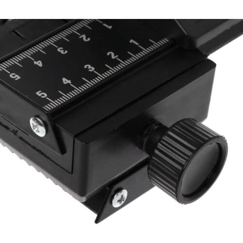 4-way Macro Instrument Focusing Rail Slider 1/4\" Screw DSLR Camera Shooting Accessories Black for canon