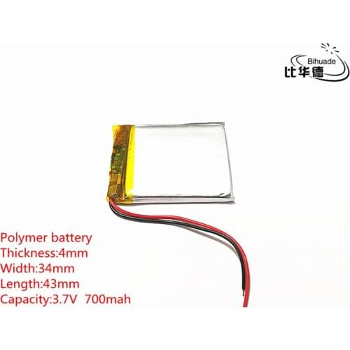 5pcs BIHUADE 3.7V,700mAH,403443 Polymer lithium ion / Li-ion battery for TOY,POWER BANK,GPS,mp3,mp4,cell phone,speaker