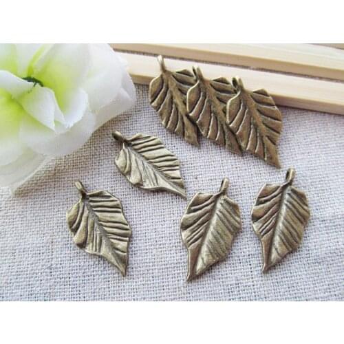 50pcs Antique Silver tone/Antique bronze Cabinet Filigree Leaf Pendant Charm/Finding,DIY Accessory Jewelry Making