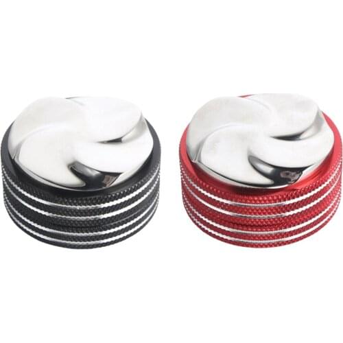 58mm Black / Red Base Smooth Ground Coffee Tamper Presser Tool