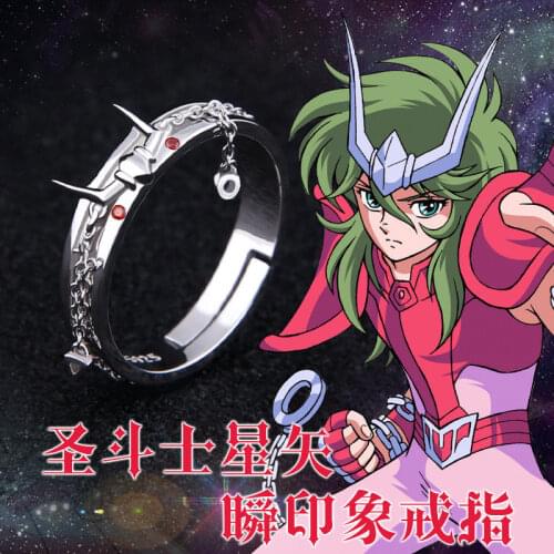 Anime Saint Seiya Cloth Myth Andromeda Ring 925 Sterling Silver Cosplay Gift Usa 7/8/9 Adjustable