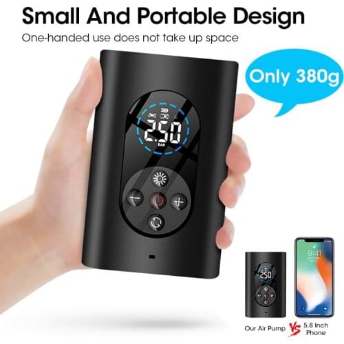 Car Electrical Air Pump Mini Portable Wireless Tire Inflatable Pump Air Compressor Pump Inflator for Car Motorcycle Bicycle ball