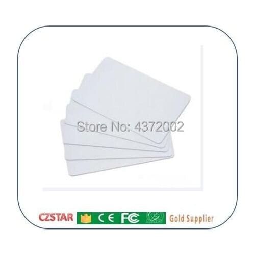 Free Shipping 1000pcs/Lot RFID 13.56mhz ISO14443A MF S50 Nfc Card Re-writable White Cards for Access control and Attendance