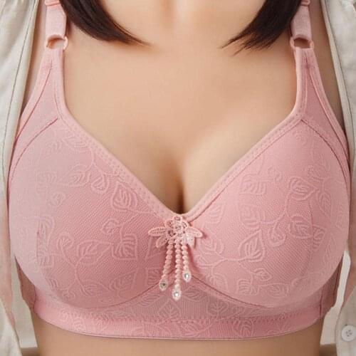 Women Plus Size Bra Underwear Seamless 5d Wirefree Memory Up Bras Thin Push Bra Cotton Bra Women Plus Size Cup Lingerie Bra O8B2