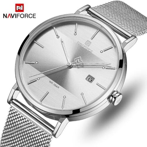 NAVIFORCE Men‘s Top Brand Luxury Waterproof Watches Wrist watch Stainless Steel Fashion Quartz Male Lady Clock Relogio Masculino