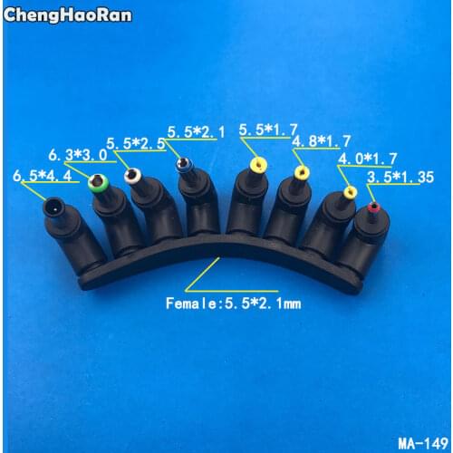ChengHaoRan 90 Degree Universal DC conversion adapter 5.5*2.1 Female To 6.3*3.0 male Charger Power Connctor For Notebook Laptop