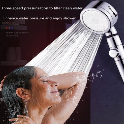 Zhang Ji Filter Element High Pressure Shower Head One Stop Button Multifunctional Sprayer Water Saving Bathroom Accessories