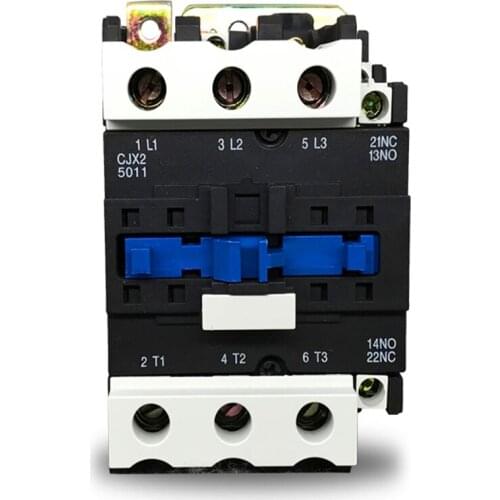 CJX2-5011 AC Contactor 50a 380v 3 Phase Motor 3-Pole 1NO +1NC Coil Voltage 220V starter контактор 12v 50Hz модульный контактор