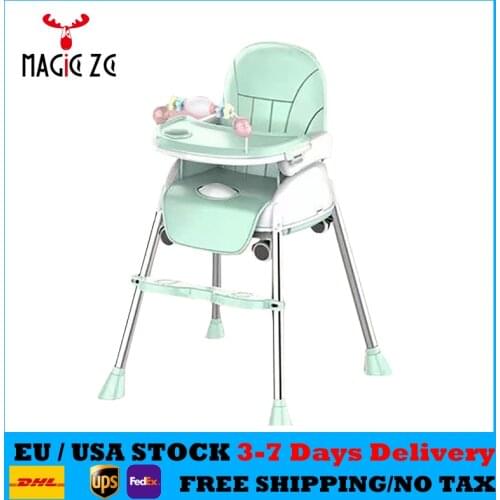 Baby Dining Chair Multifunctional Foldable Portable Deformation Wheelchair Car Child Feeding Dining Chair Children Dining Chair