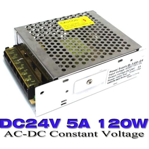 Switching Switch Power Supply 24V 5A 120W Transformer 110v 220v AC to dc for LED Strip Light Lighting CNC CCTV AC-DC SMPS 10 PCS