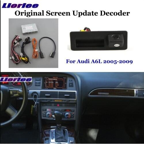 HD Reversing Parking Camera For Audi A6L 2005 2006 2007 2008 2009 Rear View Backup CAM Decoder Accessories Alarm System