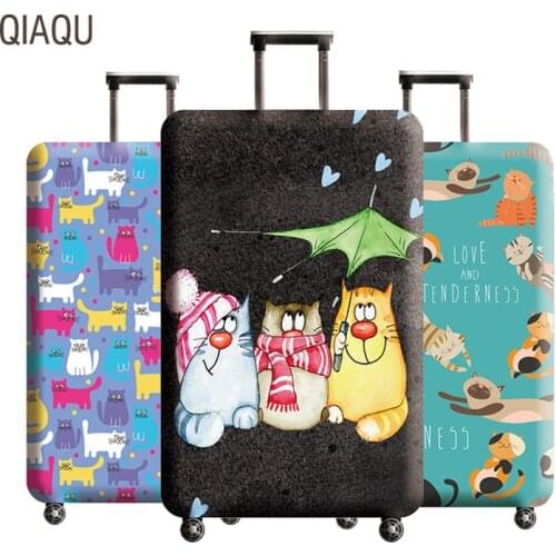 Cute Luggage Cover 18-32 Inch Elastic Travel Suitcase Baggage Protective Covers Trolley Trunk Dust Cover Travel Accessories