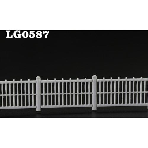 1 Meter/2 Meters Model Railway 1:87 Building Fences HO OO Scale Wall White LG0587