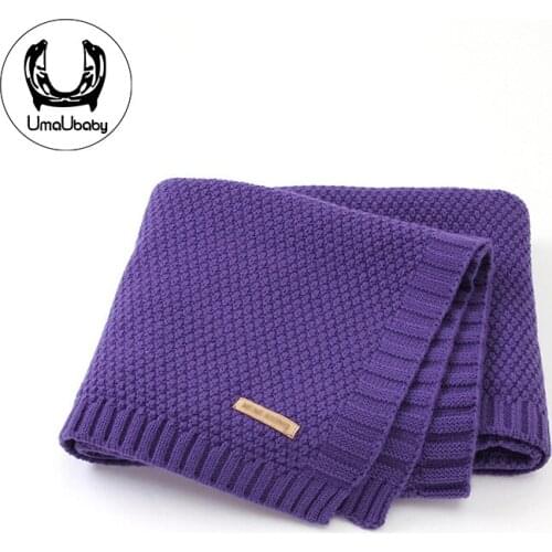 UmaUbaby Muslin Baby Blanket Knitted Newborn Blankets Super Soft Swaddle Wrap Stroller Baby Blankets Newborn Bedding Baby Stuff