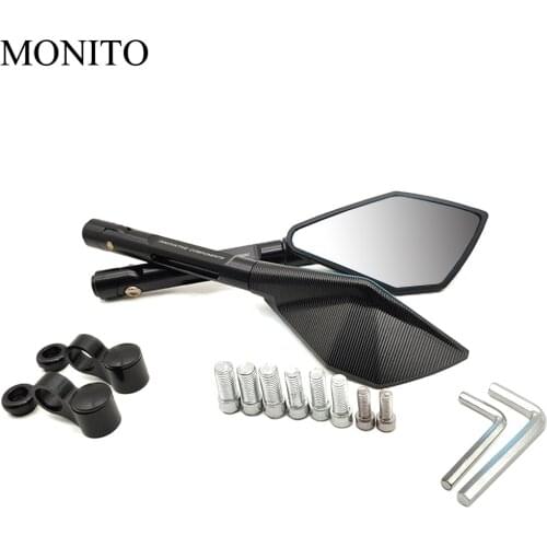 Full CNC Aluminum Motorcycle Mirrors Moto Rearview Blind Spot Side Mirror For DUCATI Monster M600 M620 M750 M900 Scrambler 1100