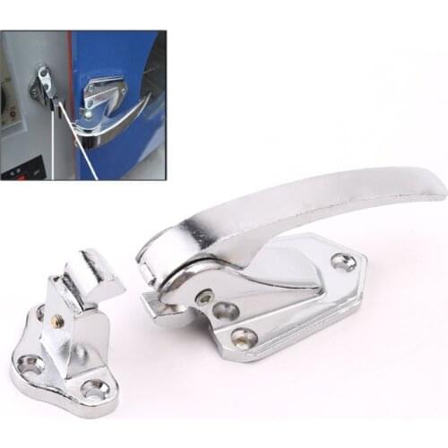 Zinc Alloy Door Handle Lock Spring Loaded Pull Handle Latch For Oven Refrigerator Freezer