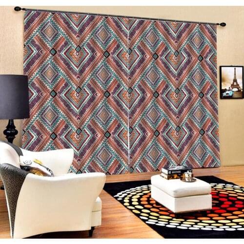 Morden curtains Luxury Blackout 3D Window Curtains For Living Room Bedroom Customized size stereoscopic curtains