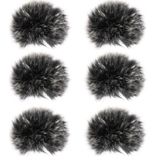 Universal Lavalier Microphone Furry Windscreen Fur Windshield Wind Muff Soft For SONY RODE xiaomi Lapel Lavalier Mic 5mm
