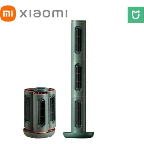 New Xiaomi EDON Fan Air Cooler Low Noise Small Slit Baby Safety Cube Combination 12 Gears Misplaced Use Easy To Store Tower Fans