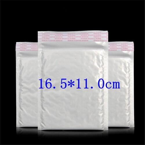 10pcs white 3*11*16.5cm*2.5g Waterproof sunscreen express delivery Poly Bubble Mailer envelopes padded Mailing Bag