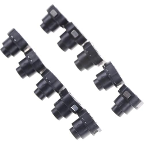 10pcs/lot Flashlight Torch Part Round Push Button Switch Black DC 30V 1A 10mm x 10mm (D*H)