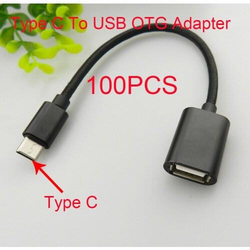 100PCS USB Type C To USB OTG Cable USB Adapter for Android phone