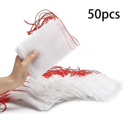 50pcs Protect Plants From Insect Mosquito Bites Net Bag Grape Fig Flower Seed Vegetable Garden Fruit Barrier Cover Bag