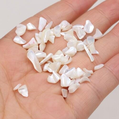 Natural Irregular-shaped Shell Fragments for Jewelry Making DIY Necklace Accessories 1kg Per Pack