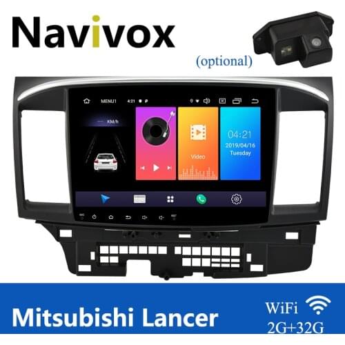 Navivox 2 Din Android 10 Car Radio For Mitsubishi Lancer 2007-2013 Multimedia Video Player Navigation GPS Lancer Android RDS