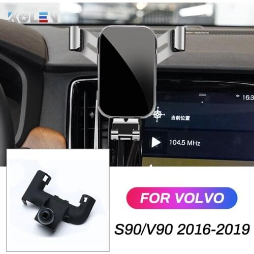 Car Mobile Phone Holder For Volvo S90 V90 2016 2017 2018 2019 Gravity GPS Stand Special Mount Support Auto Navigation Bracket