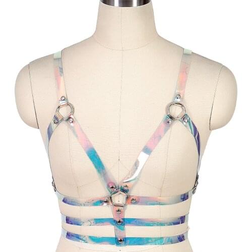 Hollow Bra Harness Fashion Womens Belt Tops Punk Goth Accessories Sword Belt Corset Pole Dance Rave Costume Sexy Lingerie