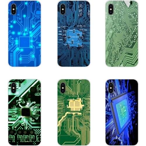 For Apple iPhone X XR XS MAX 4 4S 5 5S 5C SE 6 6S 7 8 Plus ipod touch 5 6 Accessories Phone Cases Covers Computer Circuit Board