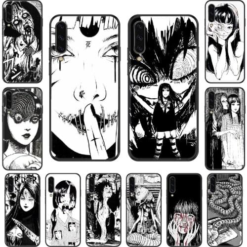 Horror Junji Ito Tees Phone case For Samsung Galaxy A 3 5 8 9 10 20 30 40 50 70 E S Plus 2016 2017 2018 2019 black luxury Etui