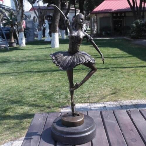 Ballet girls dancing figure sculpture European bronze sculpture handicraft decoration Home Furnishing decorations gifts