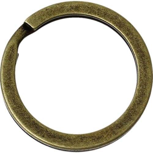 DoreenBeads Alloy Key Chains Key Rings Circle Ring Antique Bronze 20.0mm( 6/8") Dia, 10 PCs Hot new