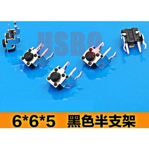 2Legs Horizontal Type With Support Touch Switch With Support Tact Mini Push Button Switch Momentary 6*6*5mm