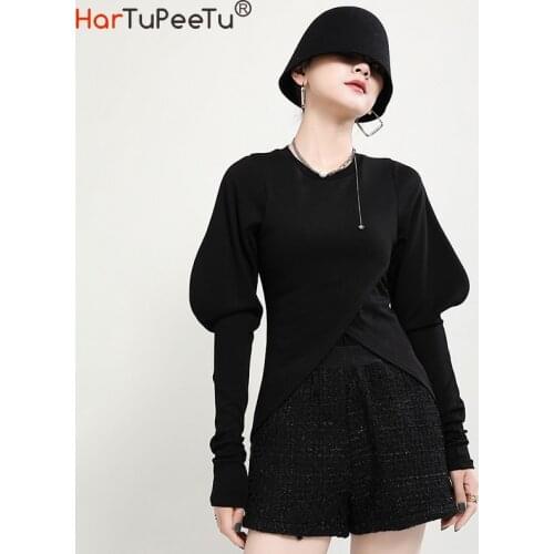 Женские базовые футболки HARTUPEETU China At AliExpress