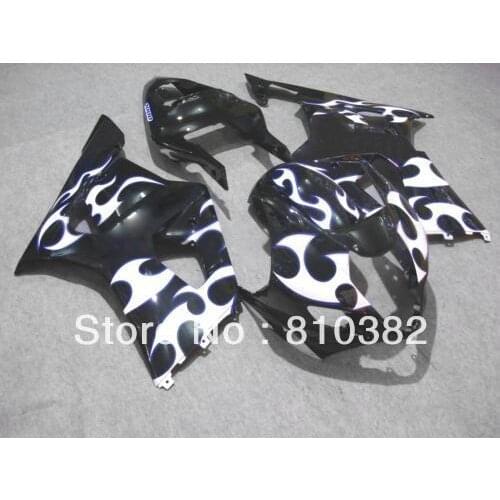 Injection mold Fairing kit for GSXR1000 03 04 GSXR 1000 GSX-R1000 K3 2003 2004 flames white black ABS Fairings set SD59