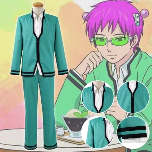 Anime The Disastrous Life K.-Nan Saiki Kusuo cosplay costume school Uniform aldut outfit for Halloween Carnival Party Costumes