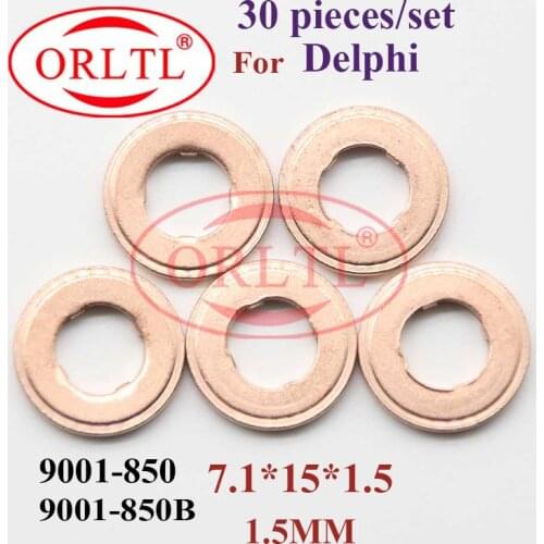 Nozzle copper gasket washer 9001-850B copper head washer 9001 850B 9001850B injector material washers size 7.1*15*1.5 mm 30PC