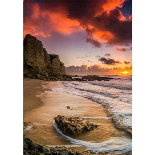 Diamond painting kit, 5D embroidery painting kit for gem cross stitch crafts, landscape mosaic, 3D, gift with round diamond