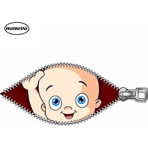 HotMeiNi 13cm x 5.7cm For Baby Motorcycle Car Stickers Bumper Decal Graffiti Waterproof Suitable For VAN ATV SUV Decoration