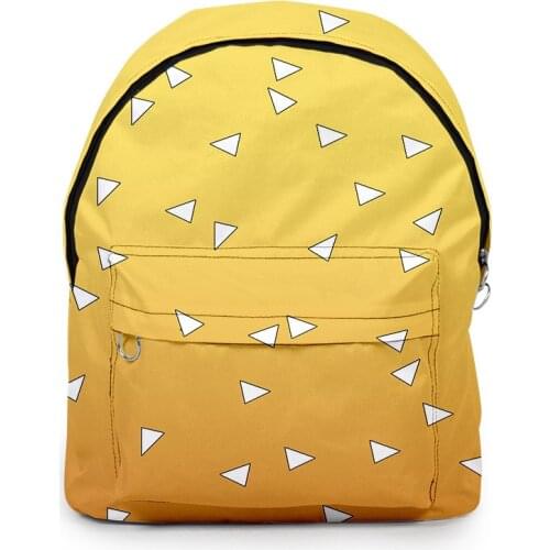 3D Demon Slayer Printing Nylon Backpacks Women Large Capacity Wear Shoulder Bags for Teenage Girl Casual Light Travel Back Pack